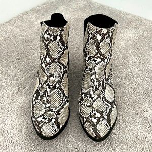 Miss KG Snakeskin Print Boots Size 39